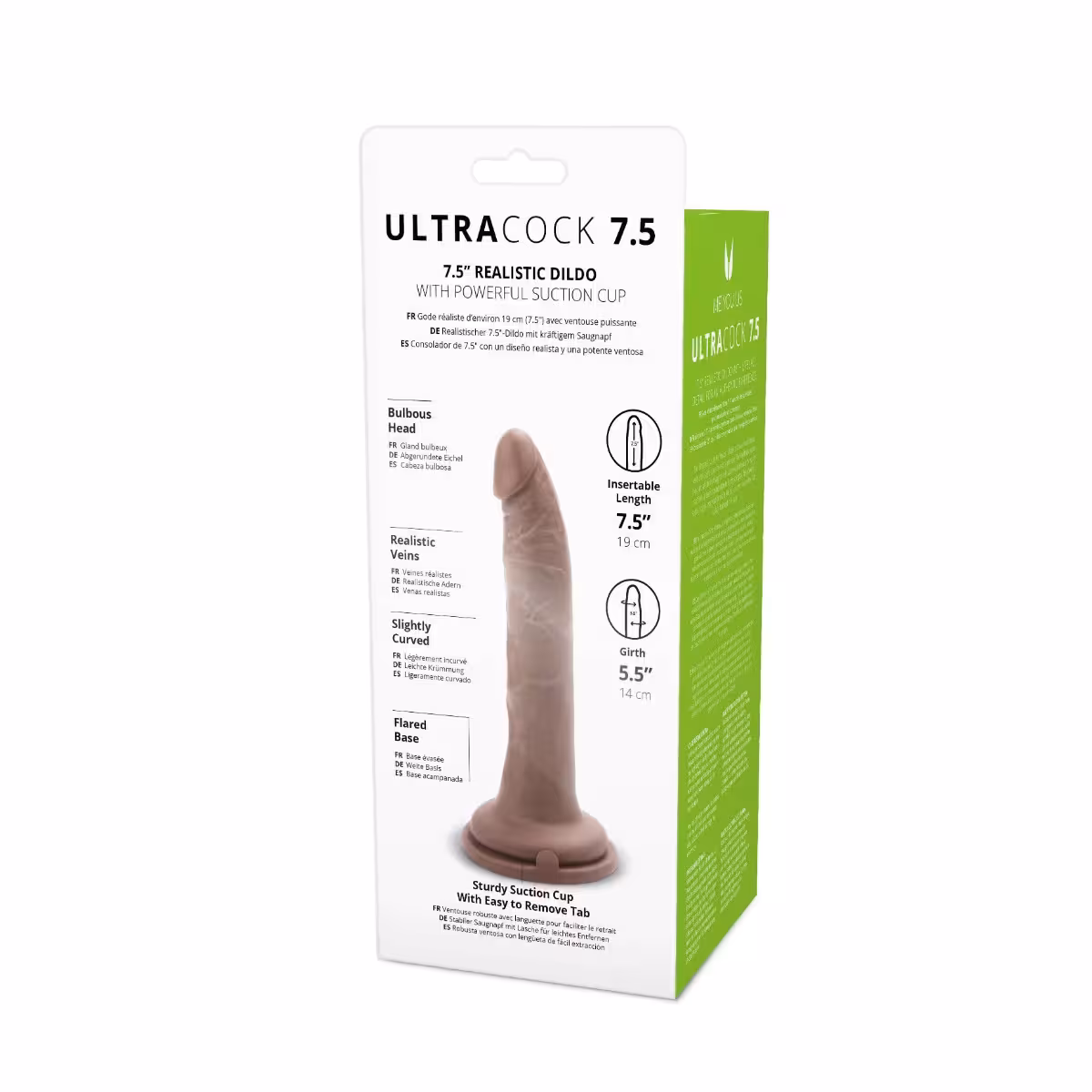 Me You Us Ultra Cock 7.5inch Caramel Realistic Dildo image 3