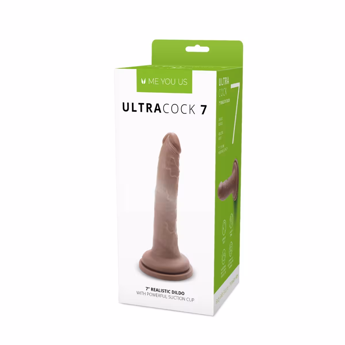Me You Us Ultra Cock 7inch Caramel Realistic Dildo image 2