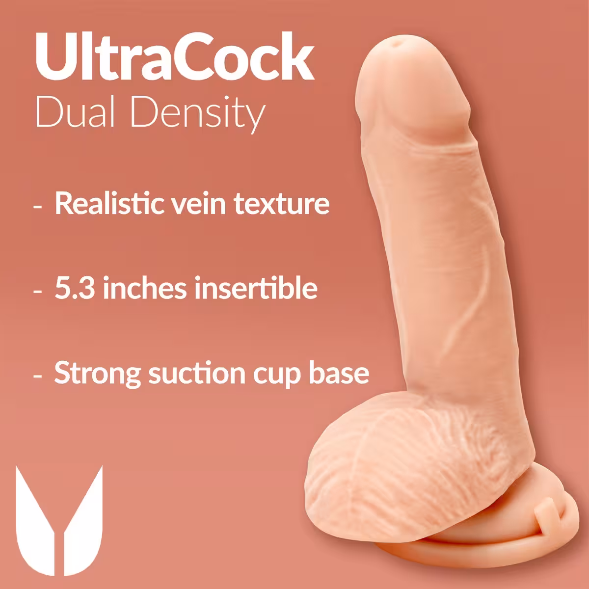 Me You Us Ultra Cock Dual Density Dildo With Balls 7 Inch image 4