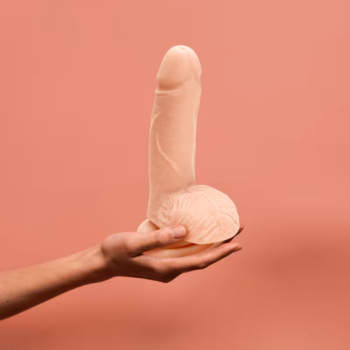 Me You Us Ultra Cock Dual Density Dildo With Balls 7 Inch image 5