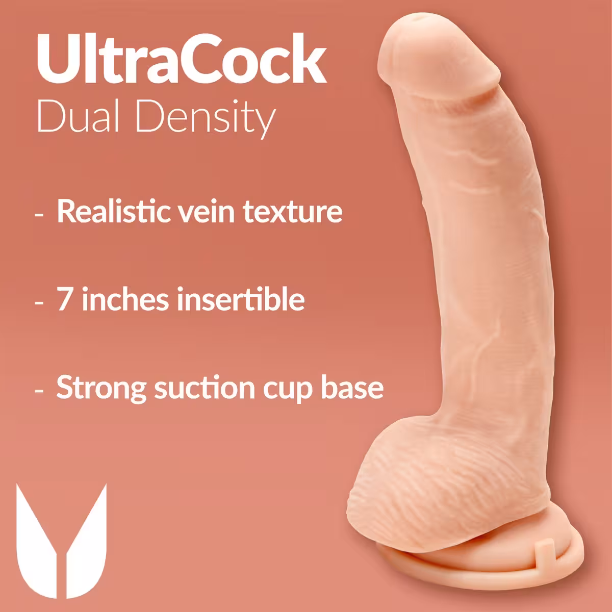 Me You Us Ultra Cock Dual Density Dildo With Balls 9 Inch image 4
