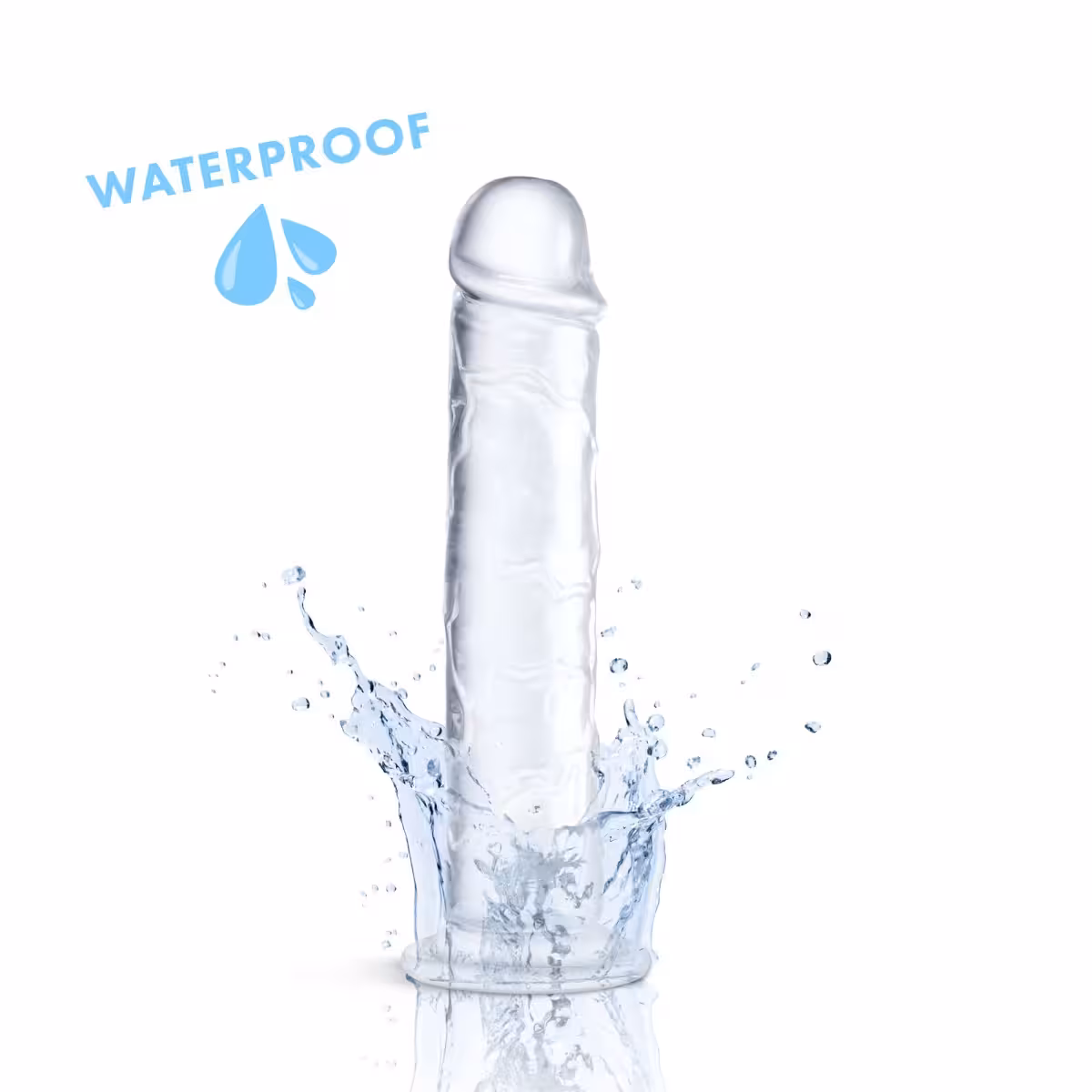 Me You Us Ultra Cock Jelly Dong Clear 7.5 Inch image 4
