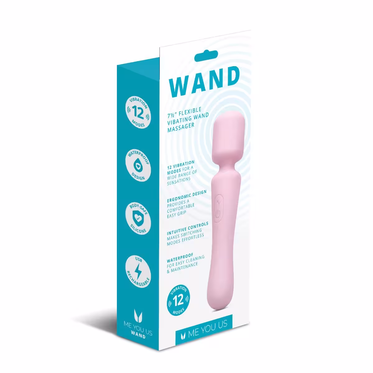 Me You Us Wand Vibrator Pink image 3