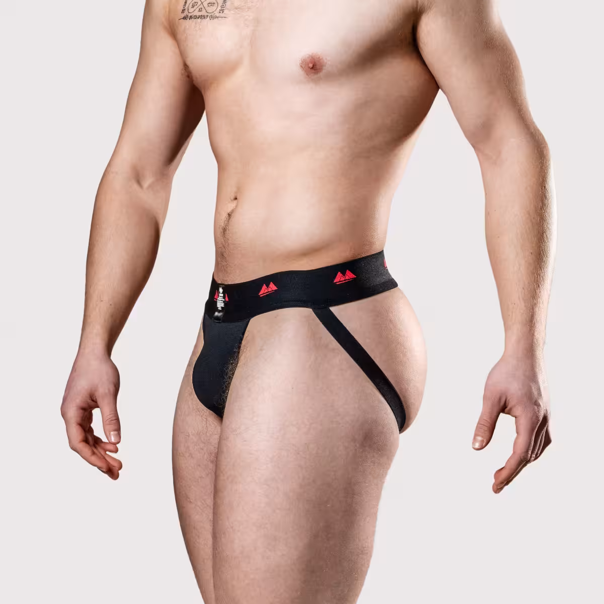 Meyer Marketing Limited Edition Jockstrap 2in Reversible Red-Black Medium image 5