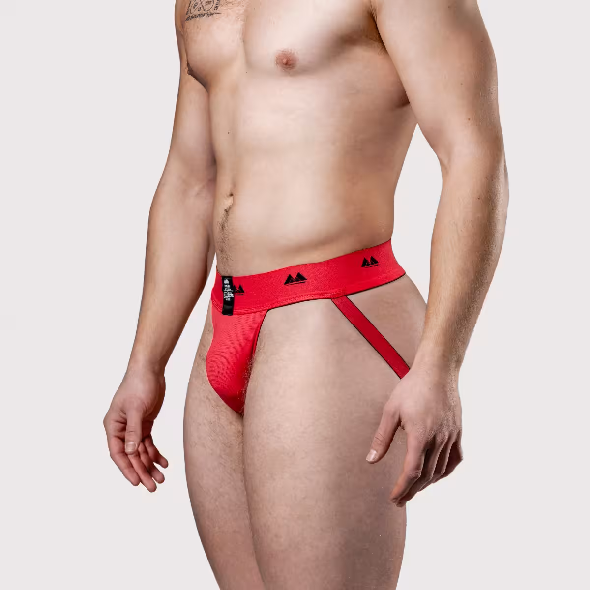 Meyer Marketing Limited Edition Jockstrap 2in Reversible Red-Black Xlarge image 5