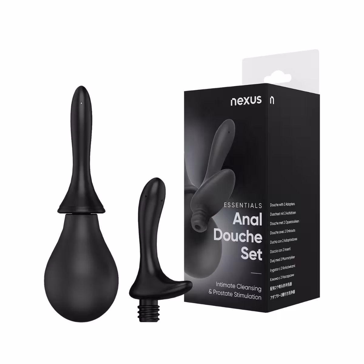 Nexus Douche Set 260ml Anal Douche with Silicone Tips x 2 image 2