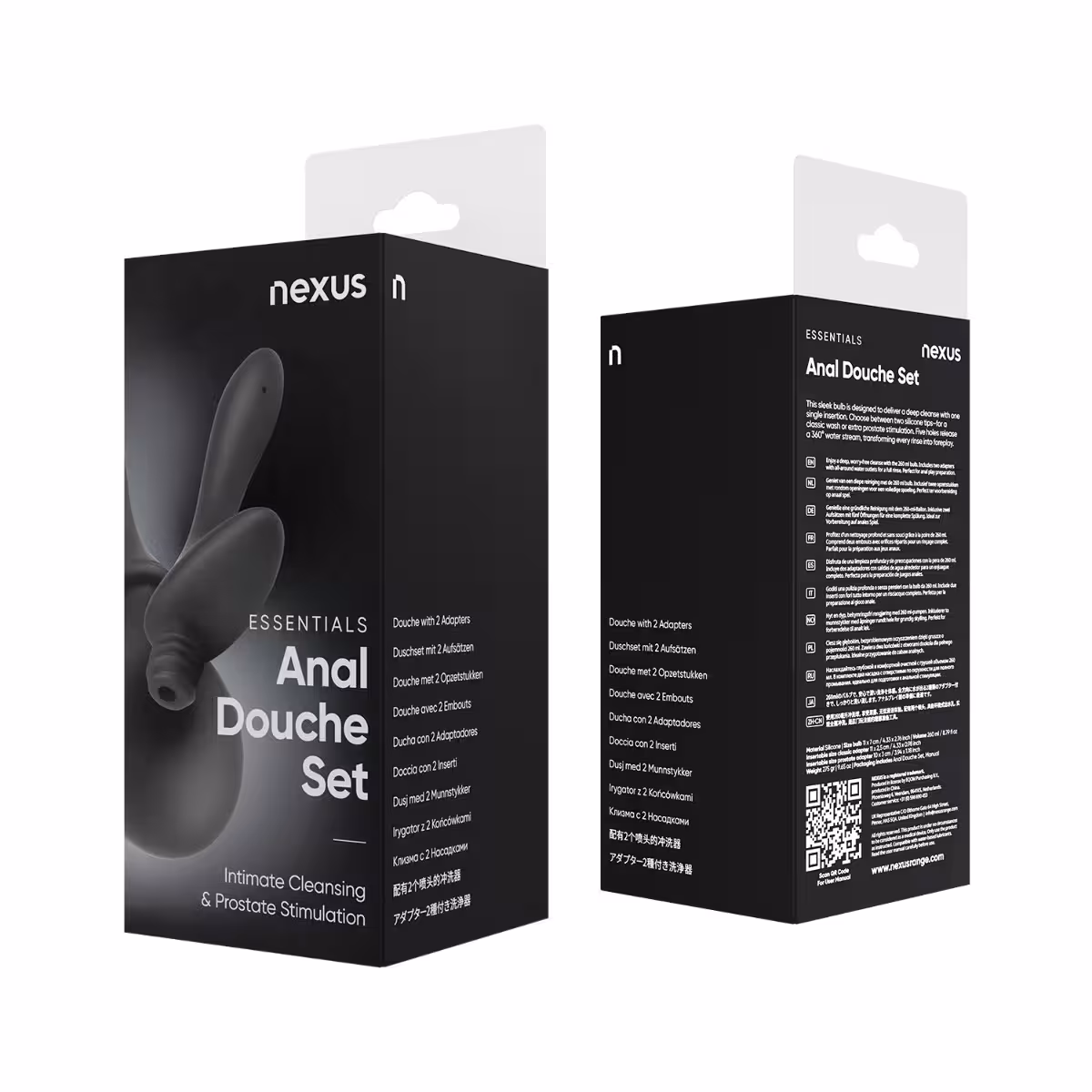 Nexus Douche Set 260ml Anal Douche with Silicone Tips x 2 image 8
