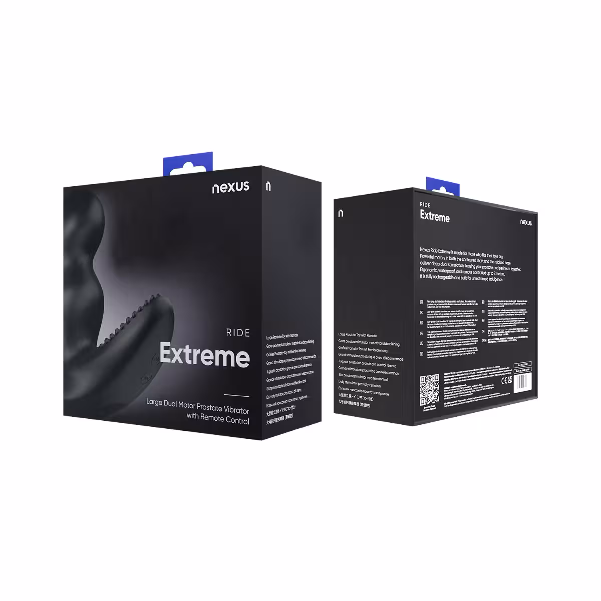 RIDE EXTREME Dual Motor Remote Control Prostate Vibrator - Black image 5