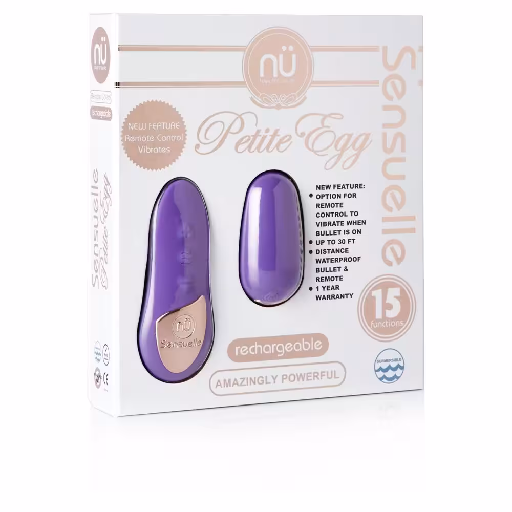 Nu Sensuelle Remote Control 15 Function Petite Egg Purple image 2