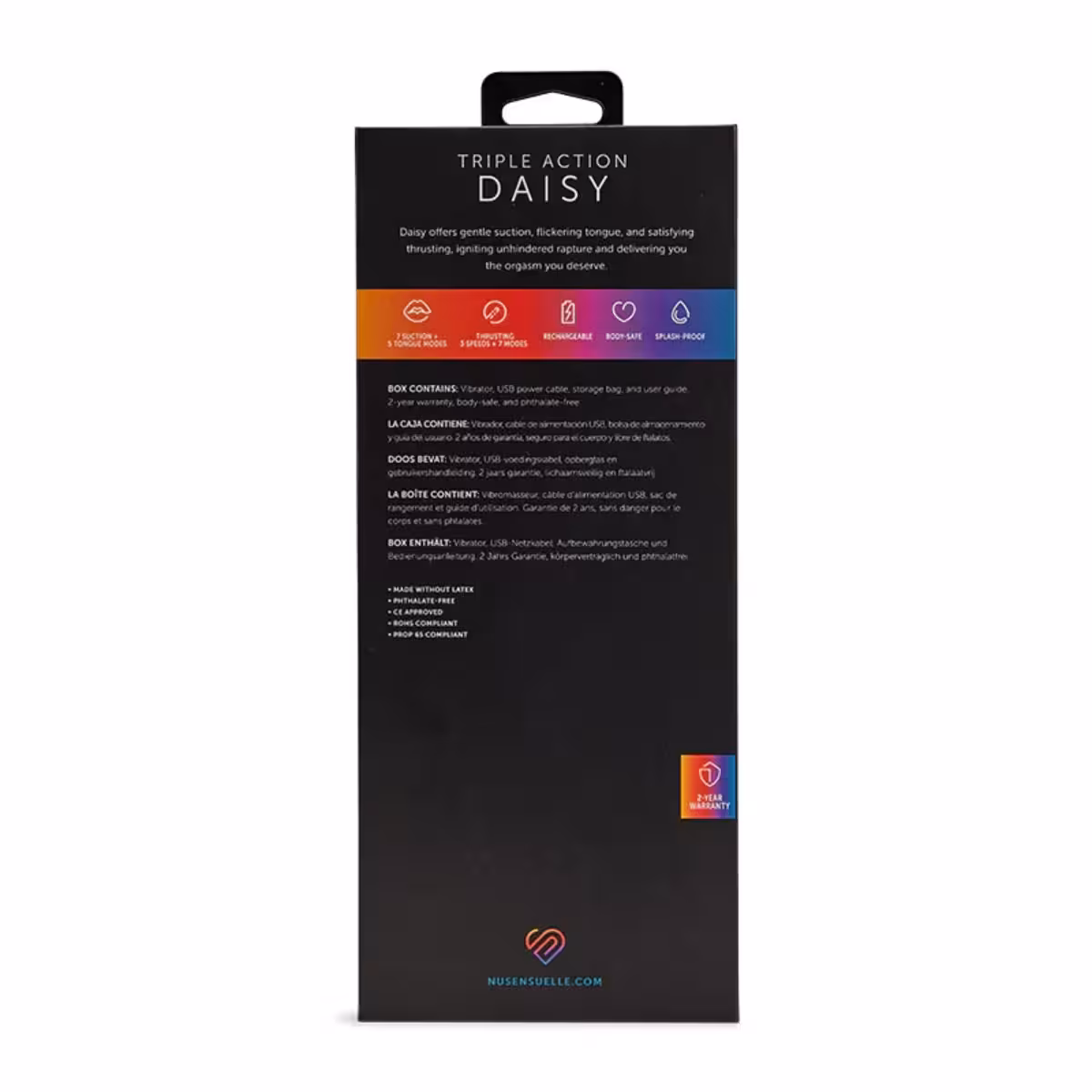 Nu Sensuelle Triple Action Daisy Ultra Violet - Premium Sensory Pleasure Device image 7