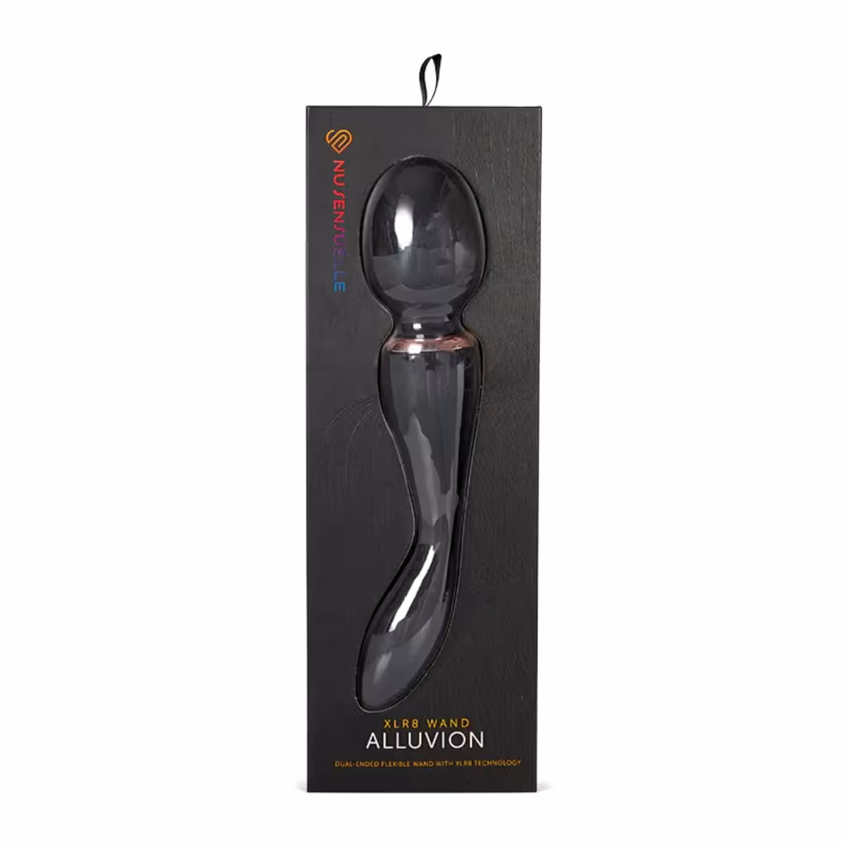 Nu Sensuelle Xlr8 Alluvion Wand Black – Dual Motor Vibration for G-Spot & Clitoral Stimulation image 2