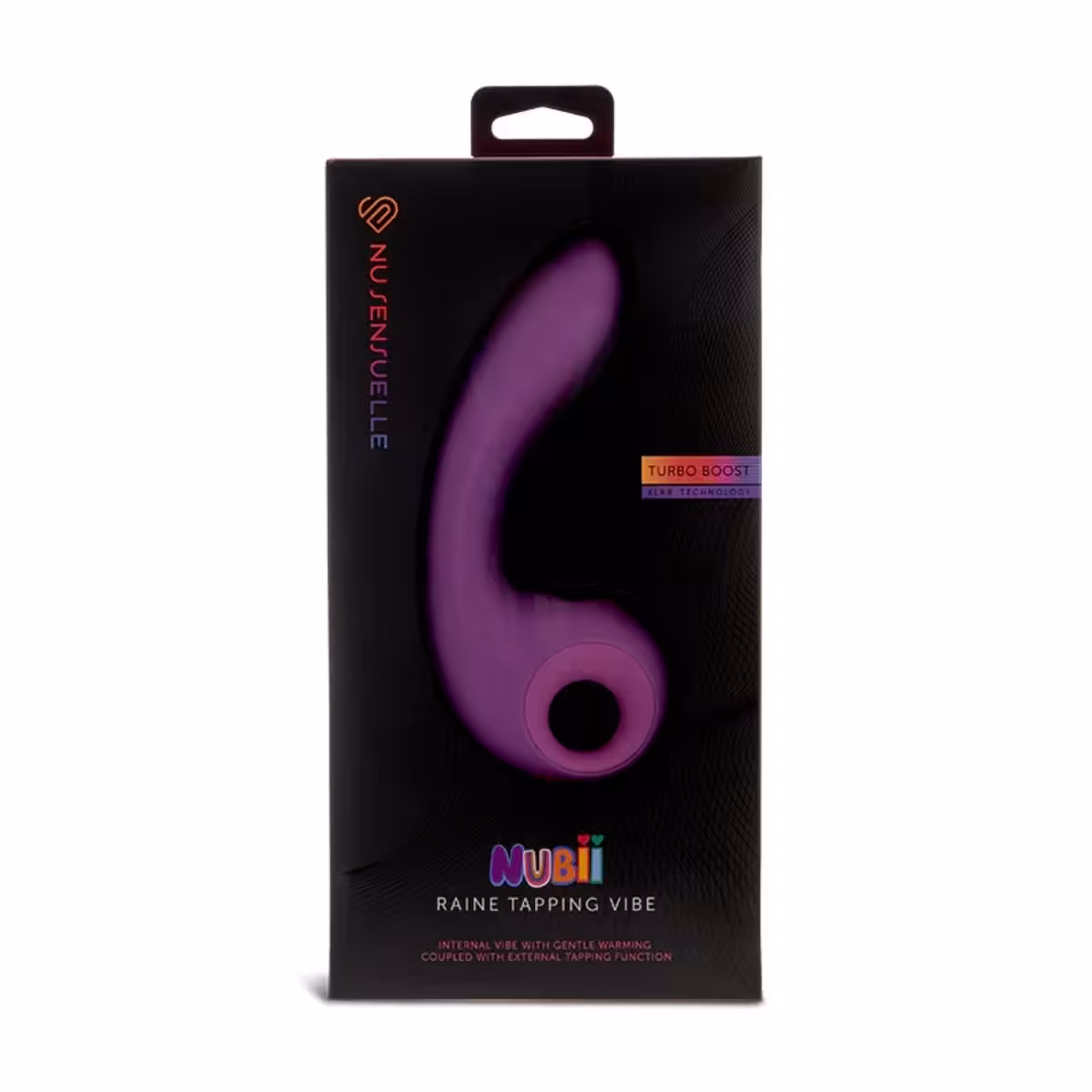 Raine Nubii External Tapping Vibrator with Turbo Boost and Heat – Purple