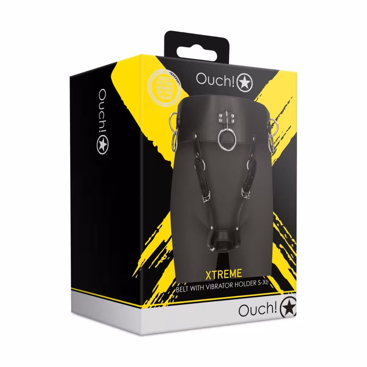 Belt with Vibrator Holder Black image 2