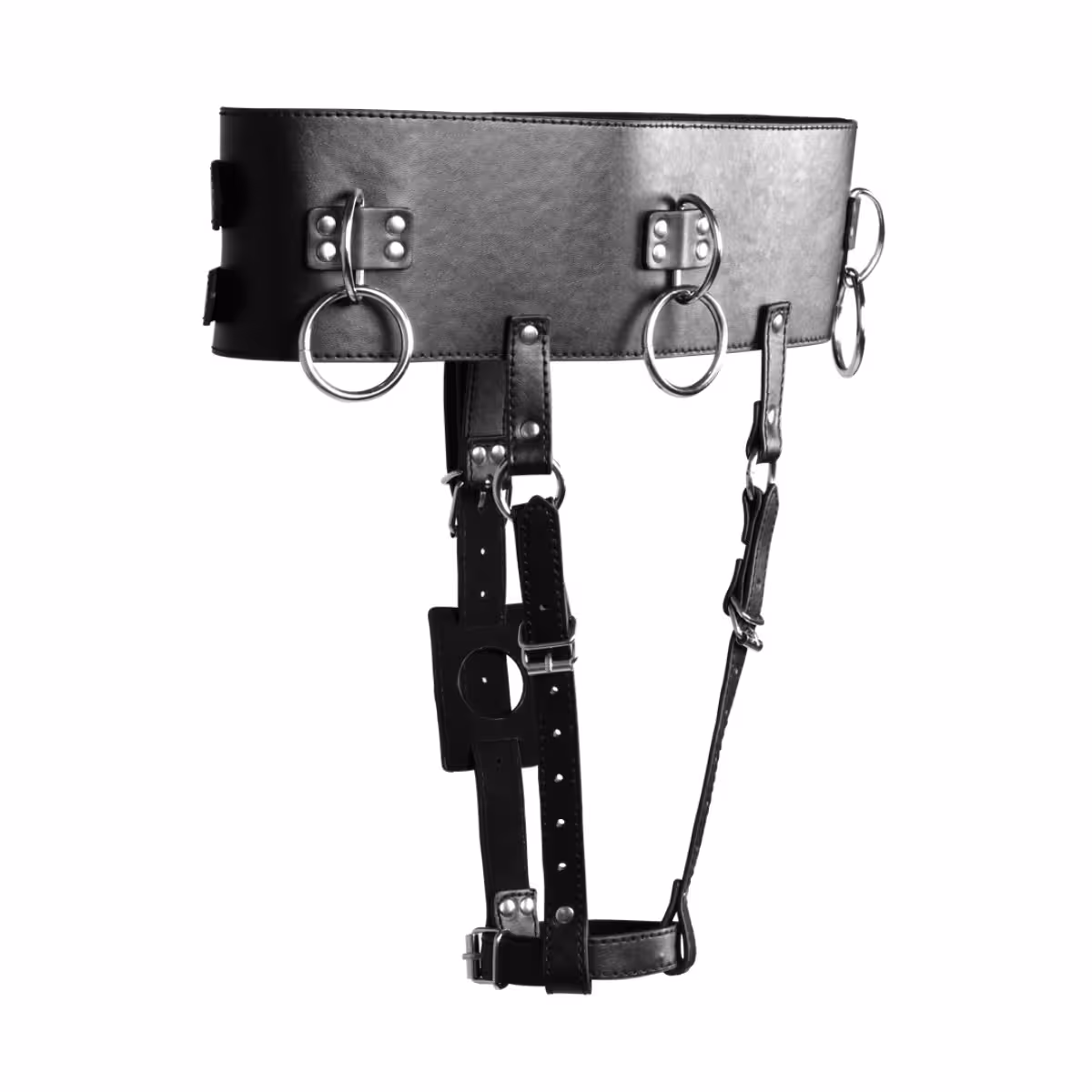 Belt with Vibrator Holder Black image 4