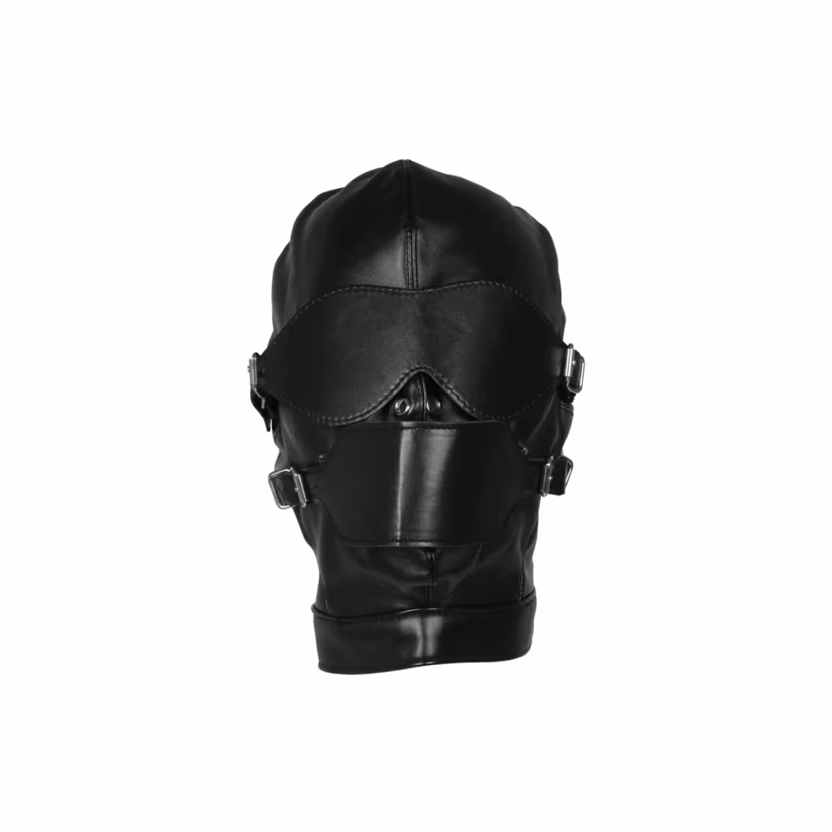 Blindfolded Mask with Breathable Ball Gag Black image 3