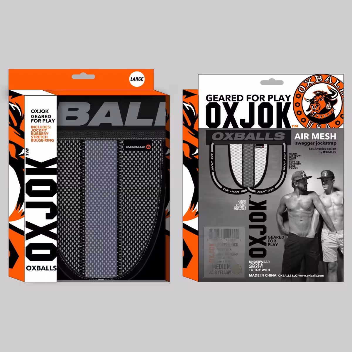 Oxballs Airmesh Upthrust Slider Strap Jock Tar Black XX Large image 2