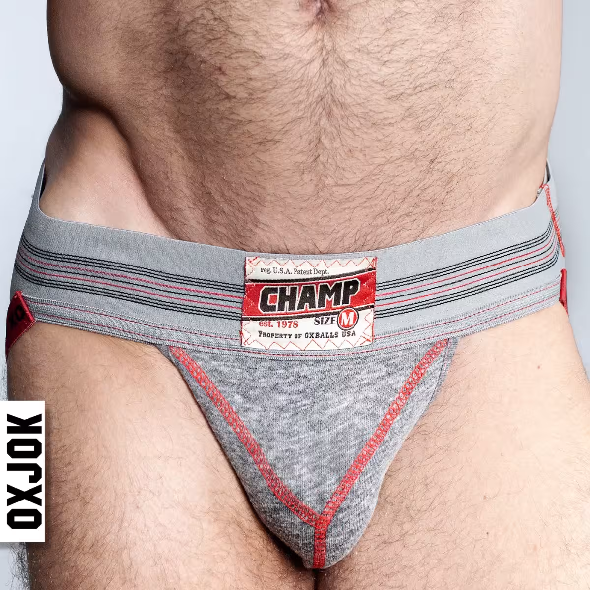 Oxballs Champ Vintage Sweatshirt-Jock GRAY HEATHER MEDIUM
