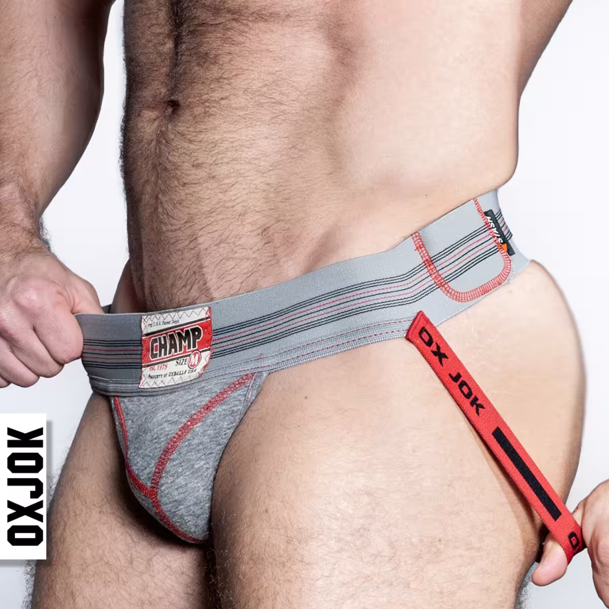 Oxballs Champ Vintage Sweatshirt-Jock GRAY HEATHER MEDIUM image 3