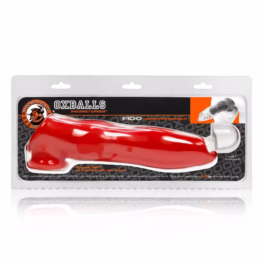 Oxballs Fido Cock Sheath Red image 2