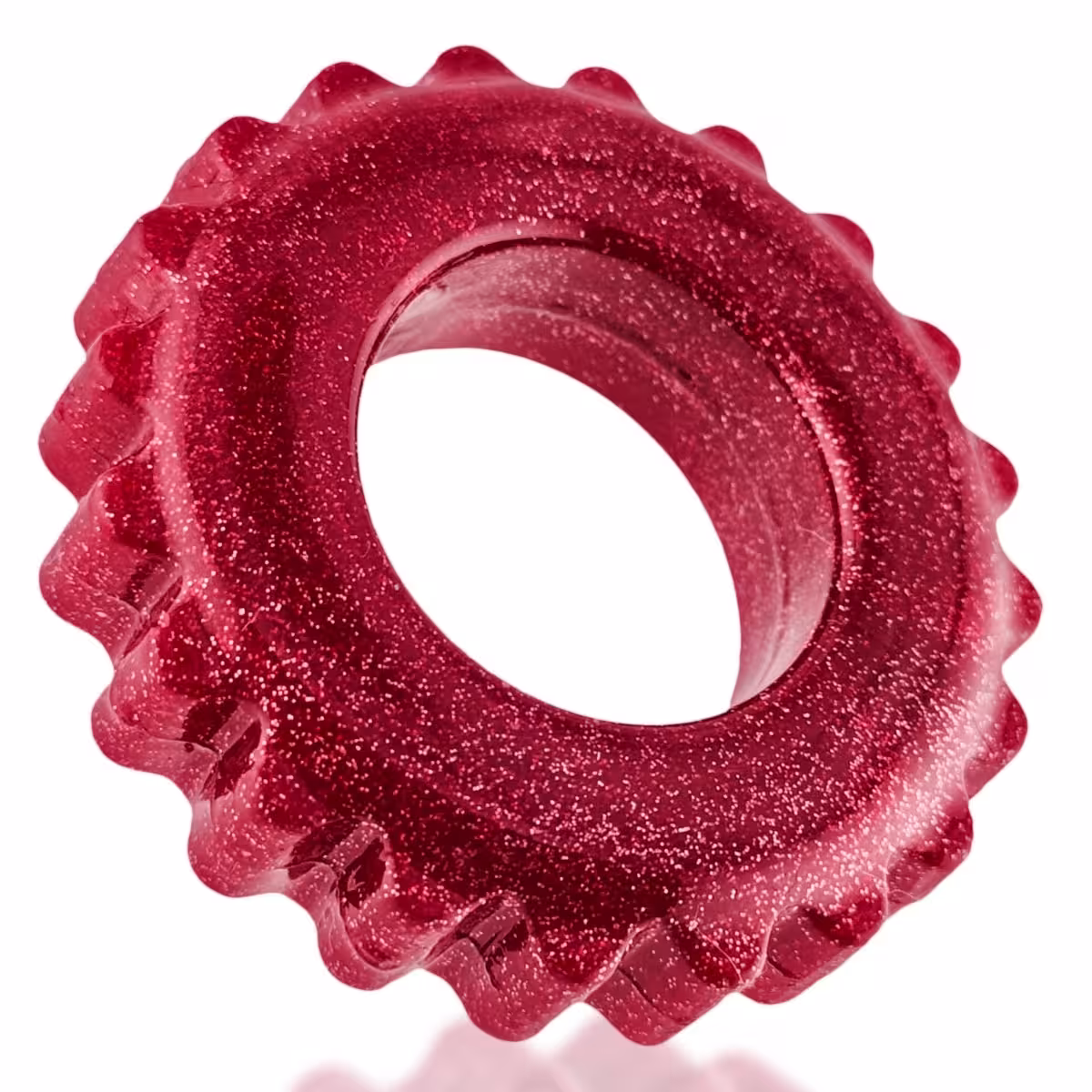 Oxballs Plushy Single Ring Cherry Lips – Comfortable, Discreet Cockring for All-Day Wear