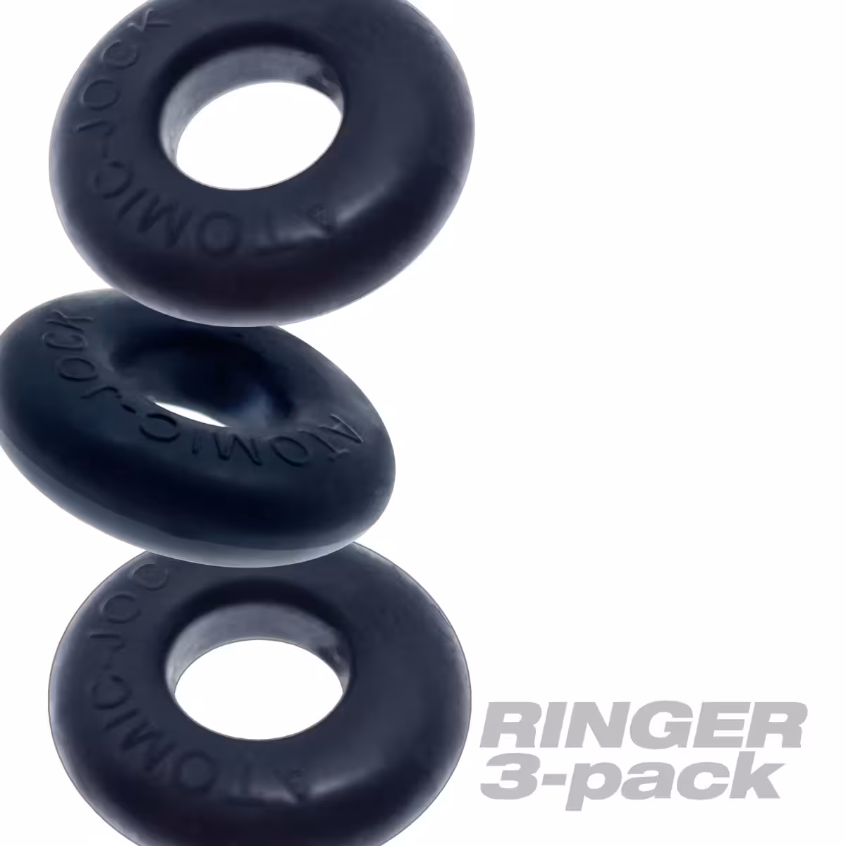 Oxballs Ringer Cockring 3-Pack - Plus + Silicone Special Edition Night image 3