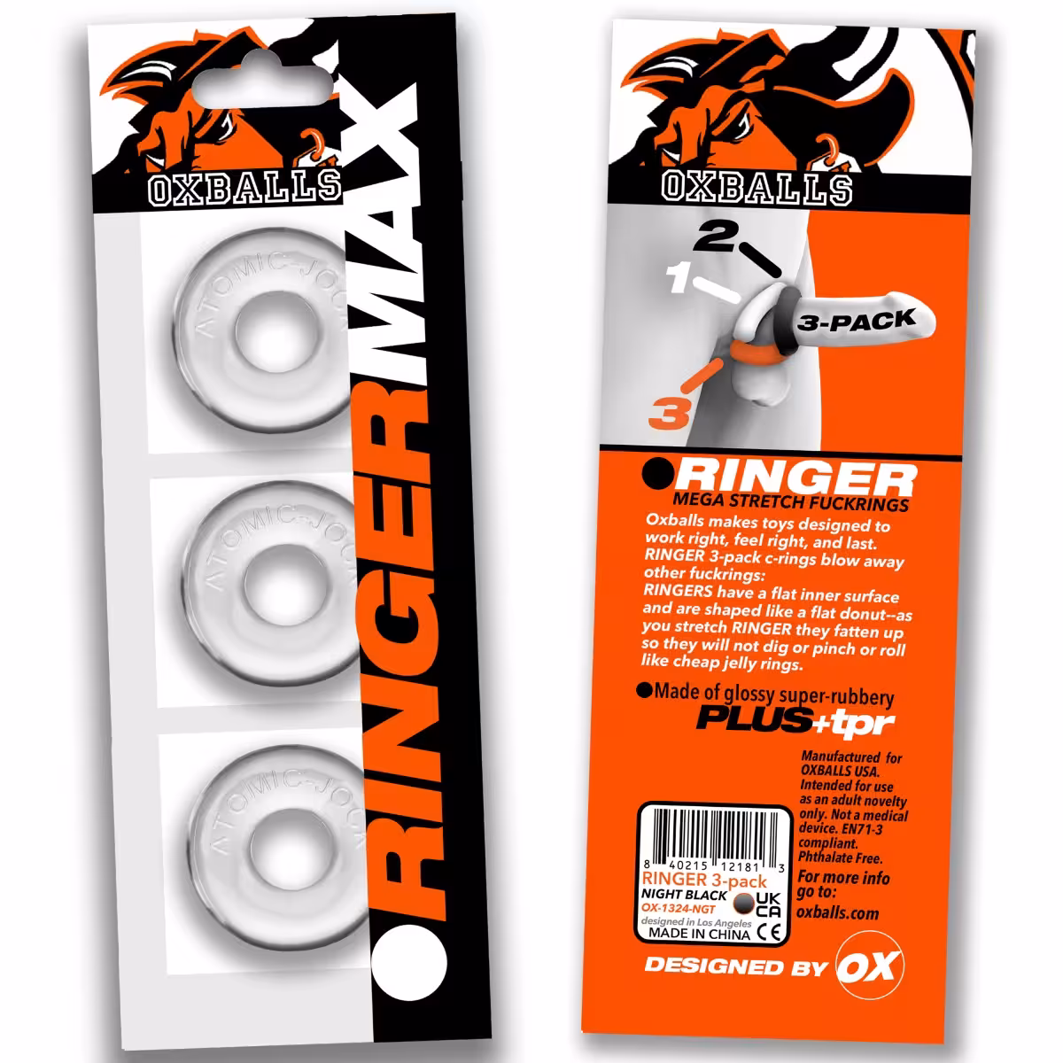 Oxballs Ringer Max 3PK Clear image 2