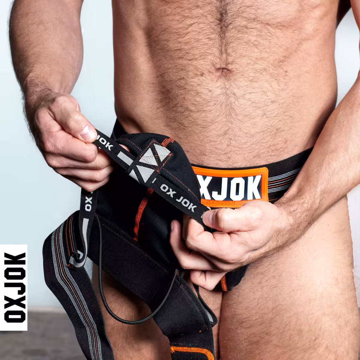 Oxballs Slingjock Upthrust Slider-Strap Jock BLACK IRON X-LARGE image 5