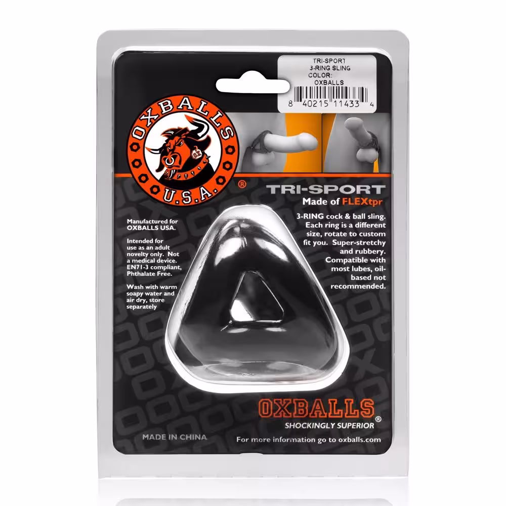 Oxballs Tri Sport Cocksling Black image 5