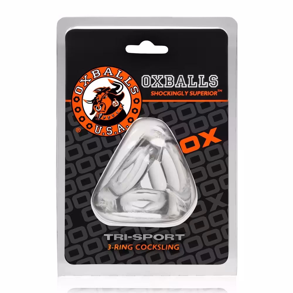 Oxballs Tri Sport Cocksling Clear image 2