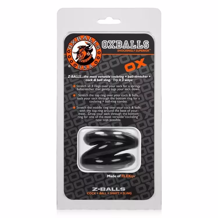 Oxballs Z Balls Ballstretcher Black image 2