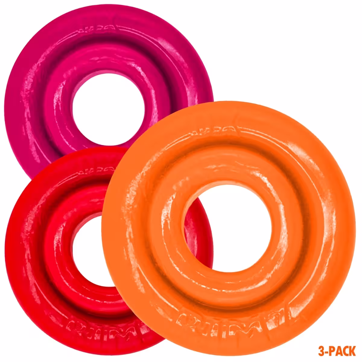 RIMRINGZ Multi Size 3-Pack FIRE HOTS – Comfortable Cockring Set for Extended Wear