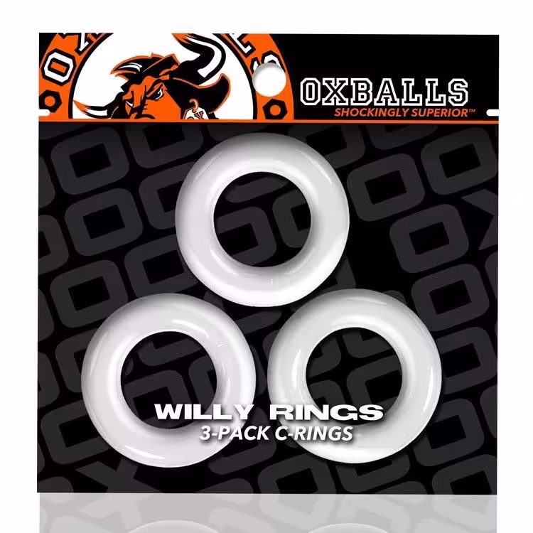 Willy Rings 3 Pack Cockrings White image 2