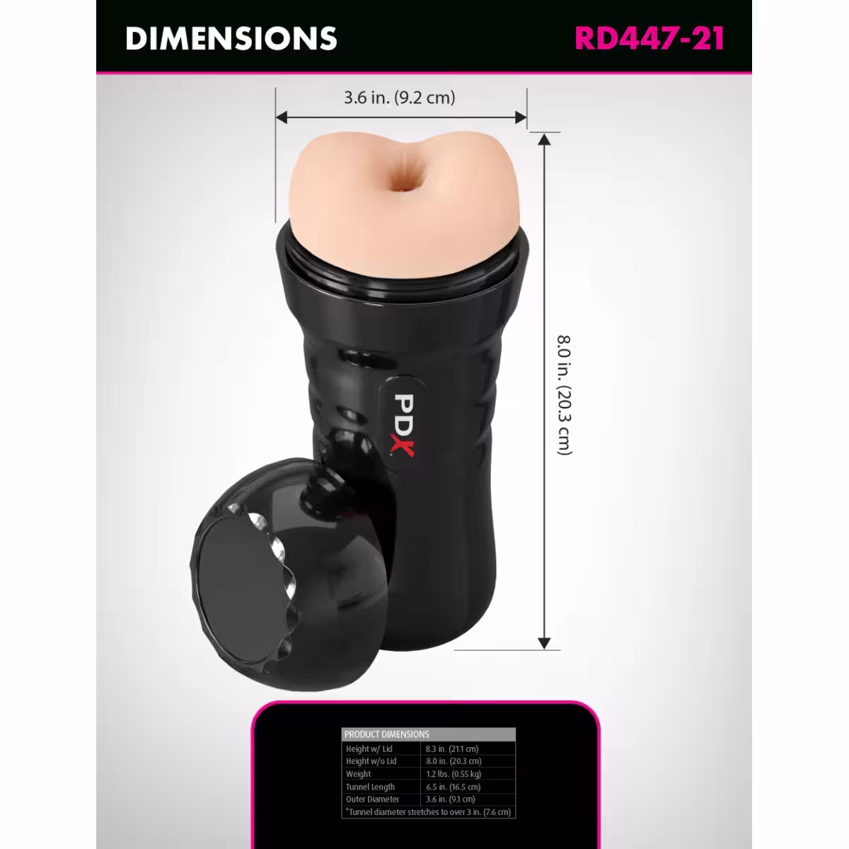 PDX Extreme Wet Bussies Super Bangin Butthole Stroker Light image 3