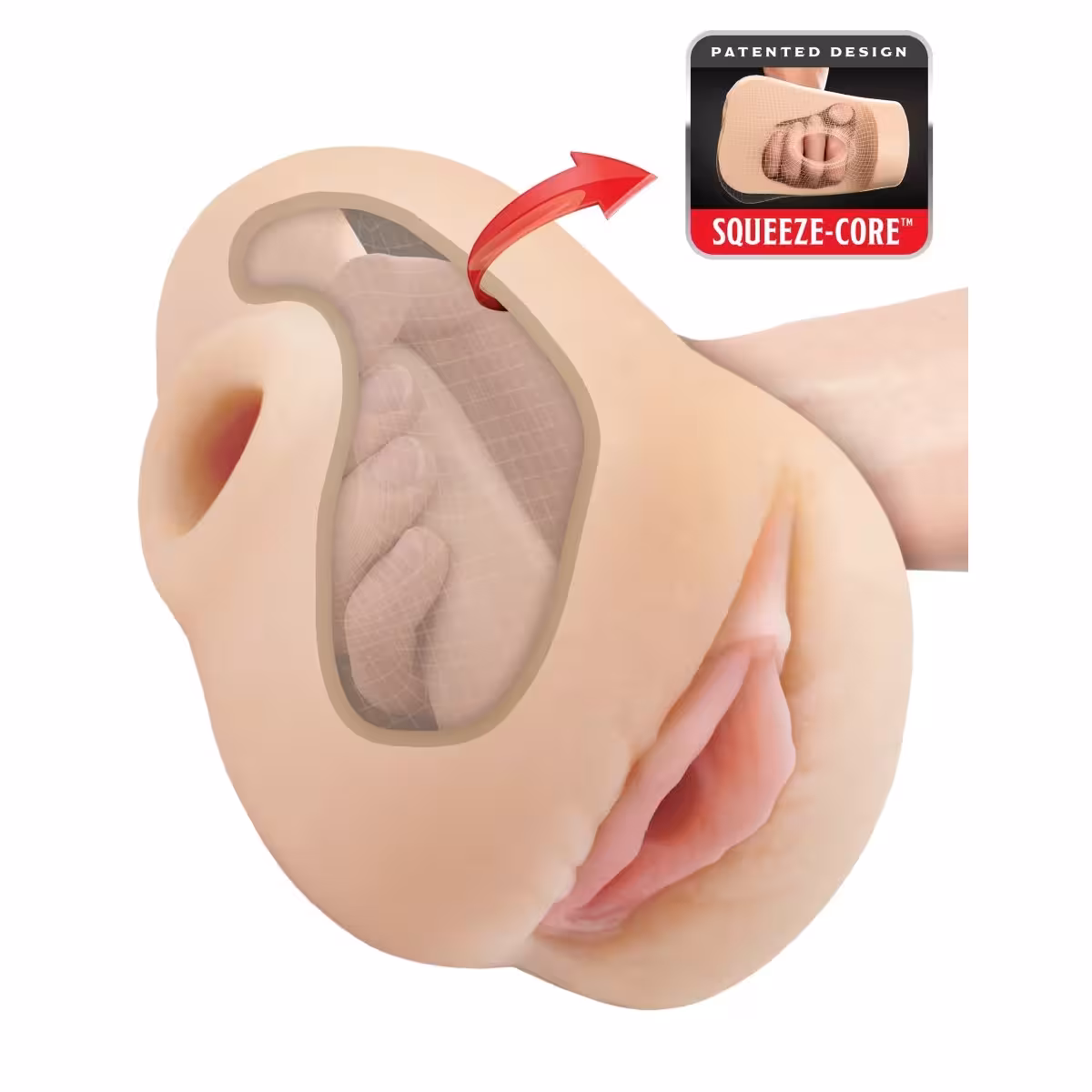 PDX Plus Pussy Pounder Squeeze Stroker Light – Premium Stroker for Sensual Exploration image 4
