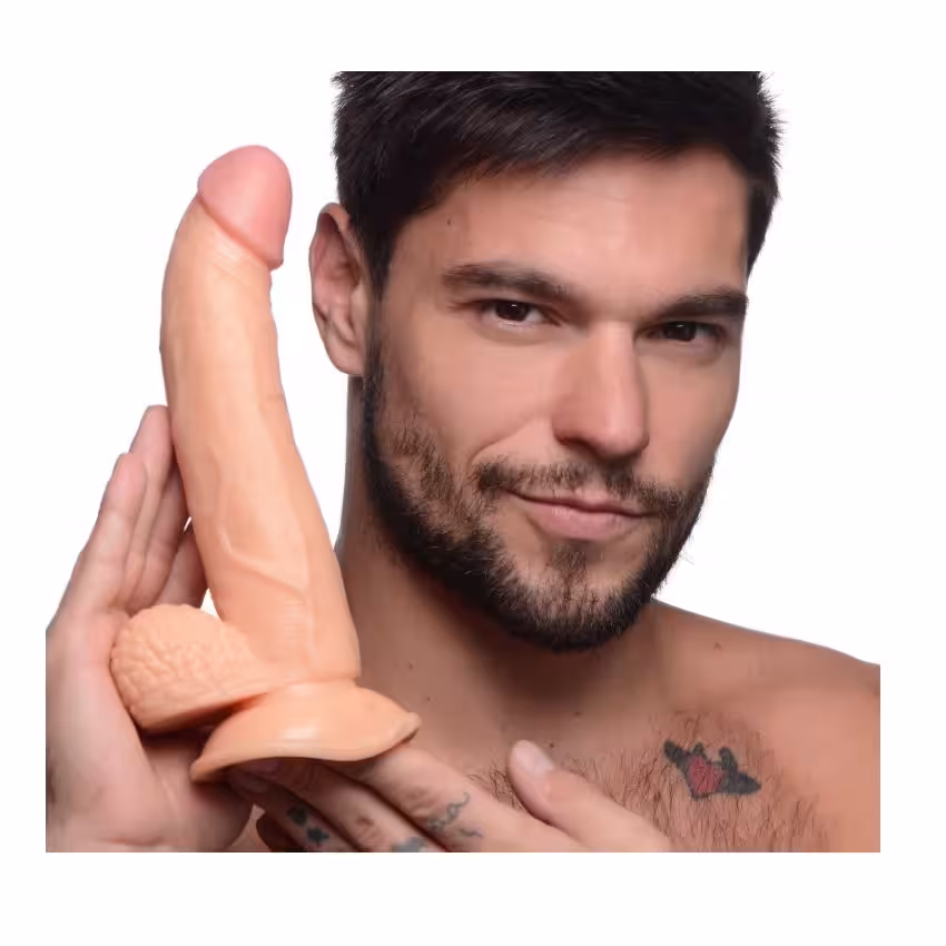 Pop Peckers Dildo With Balls Light 7.5 Inch image 4
