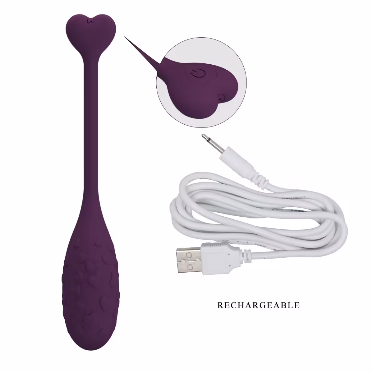 Pretty Love Fisherman Vibrating Egg Purple – Discreet, App-Controlled Pleasure for Couples image 7