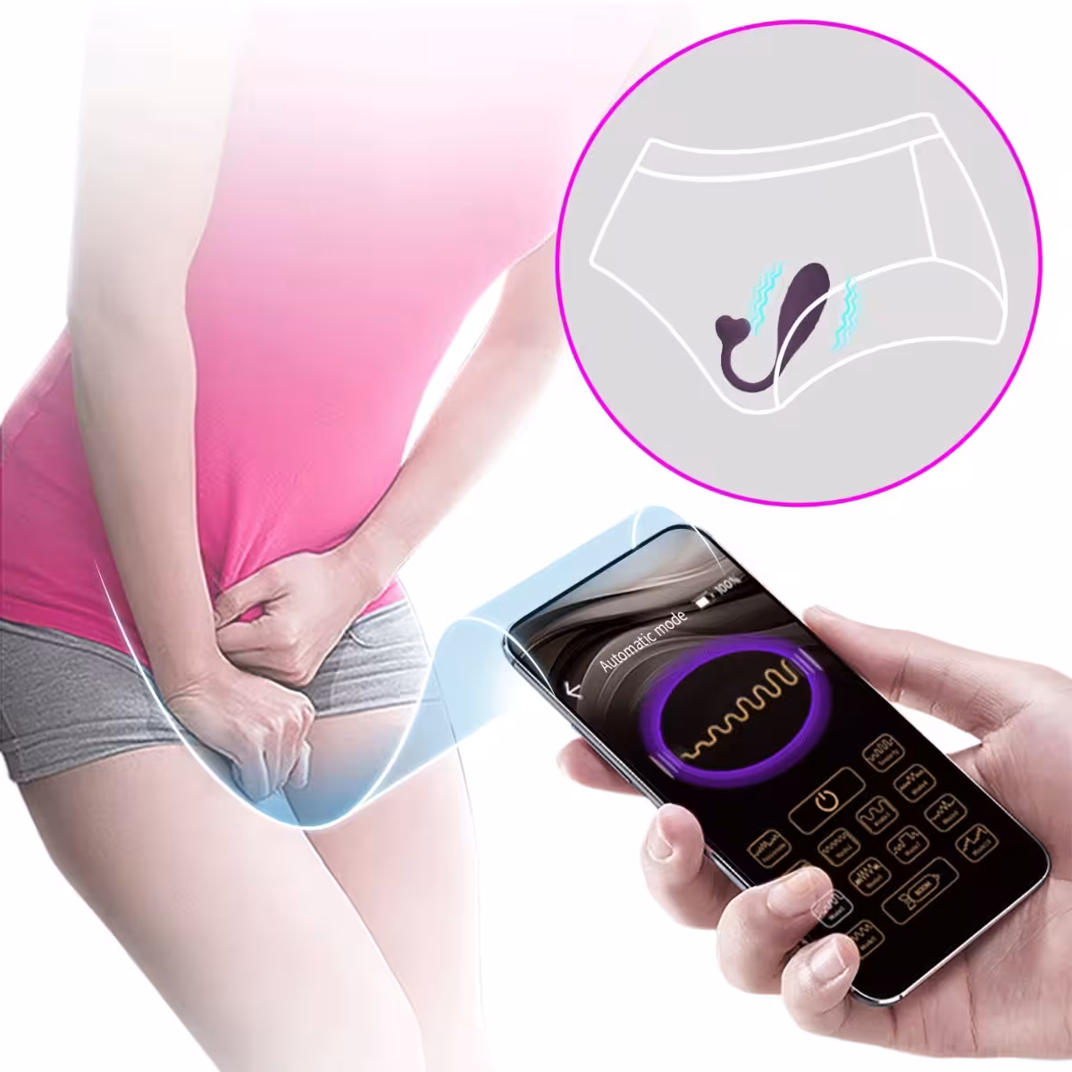 Pretty Love Fisherman Vibrating Egg Purple – Discreet, App-Controlled Pleasure for Couples image 8