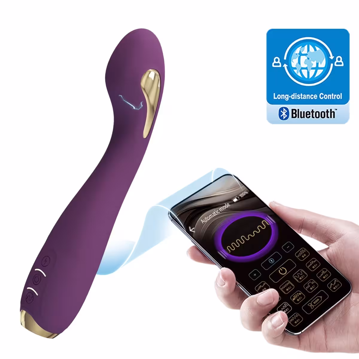 Pretty Love Hector G-Spot Electro Shock Vibrator Purple image 5