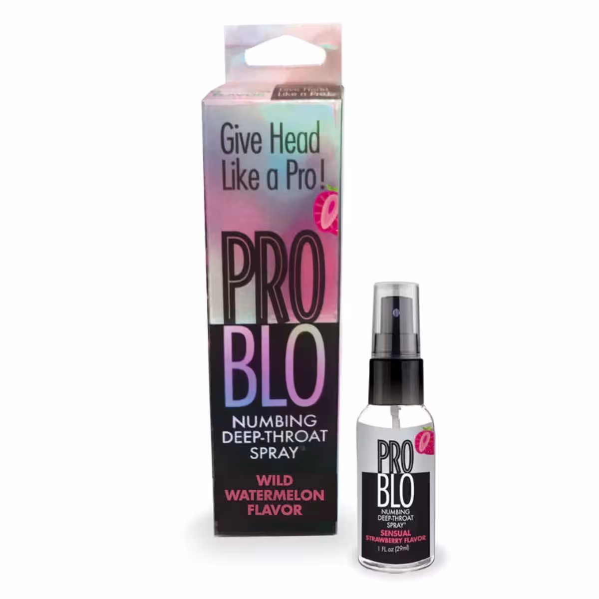 Pro Blo Numbing Deep Throat Spray – Strawberry 1oz