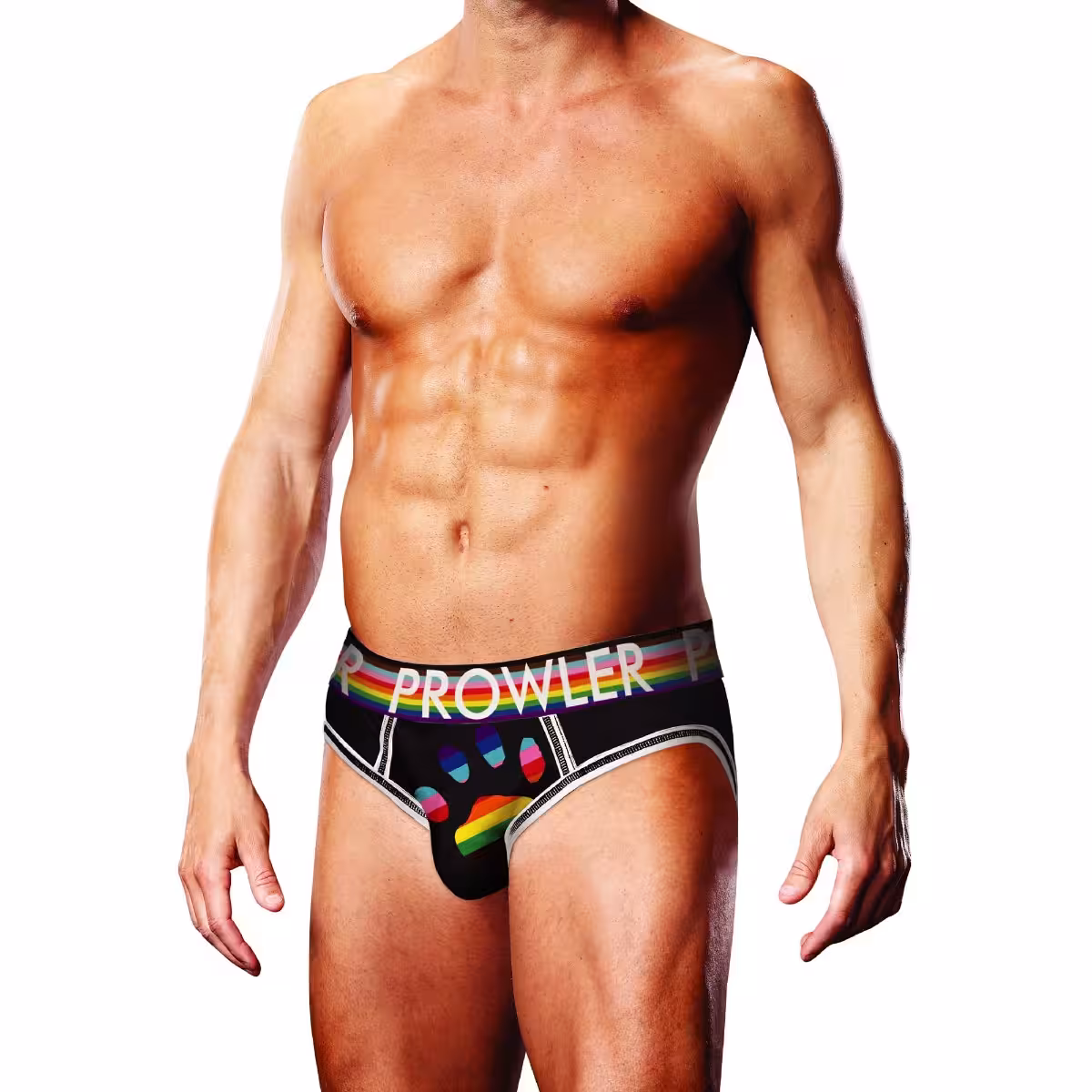 Prowler Black Oversized Paw Open Brief XL
