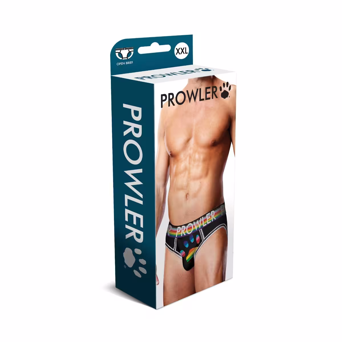 Prowler Black Oversized Paw Open Brief XXL
