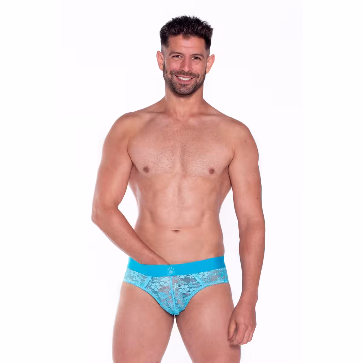 Prowler Neon Blue Lace Brief Large