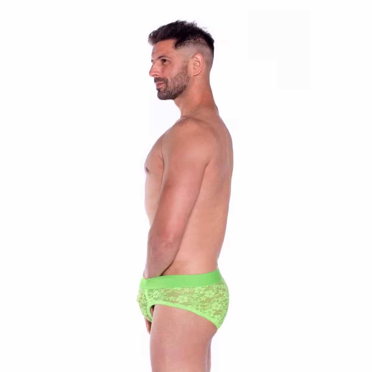 Prowler Neon Green Lace Brief XX Large image 4