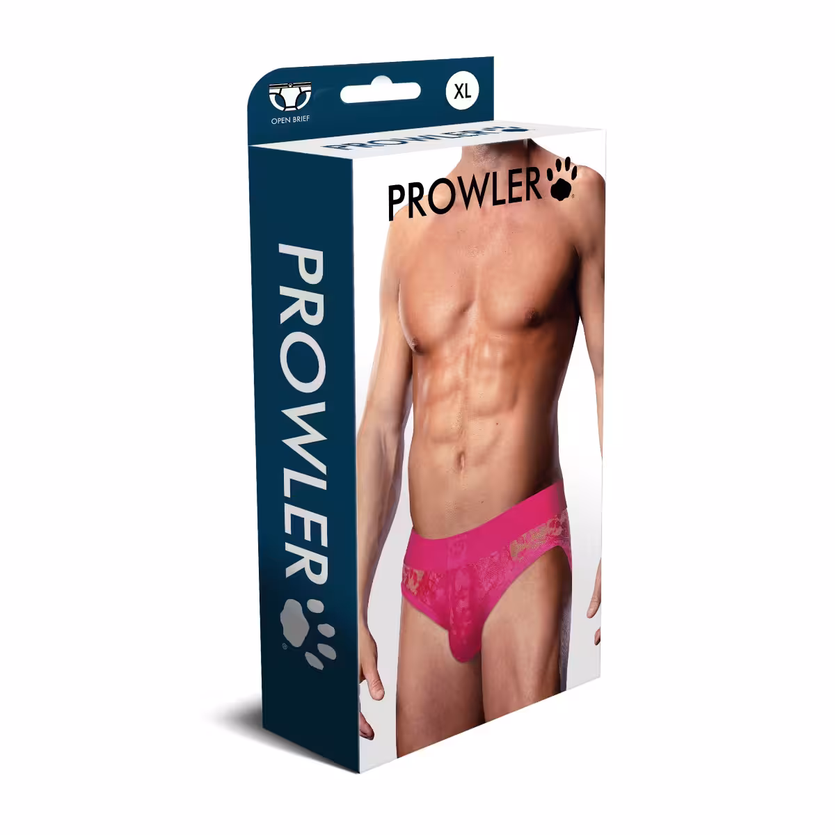 Prowler Pink Lace Open Back Brief X Large image 2