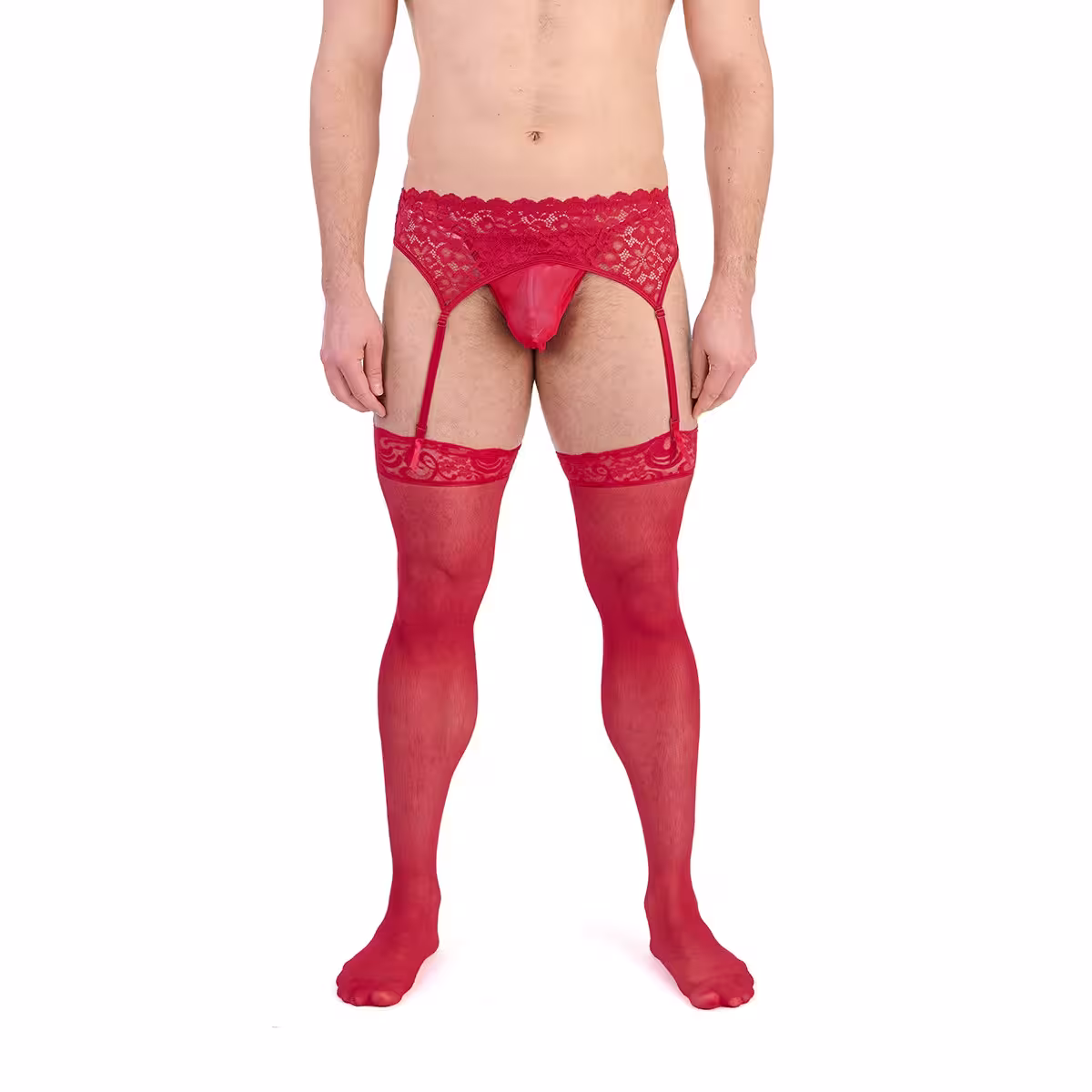 Prowler Red Lace Garter Set Large – Elegant & Comfortable