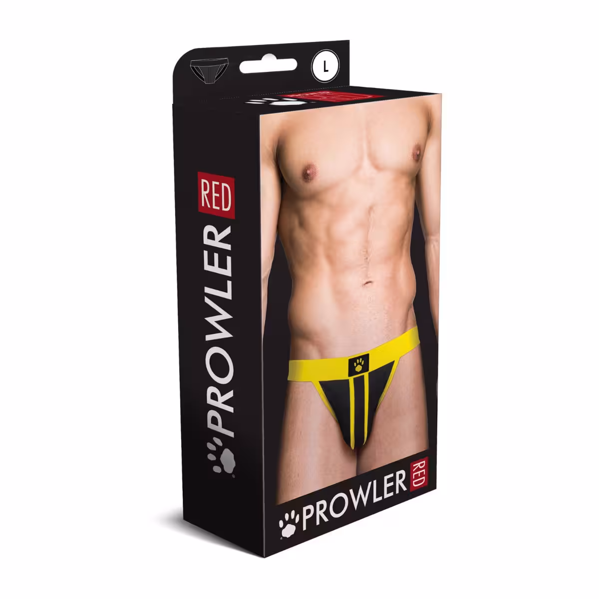 Prowler RED Ass-less Jock Yellow L image 2