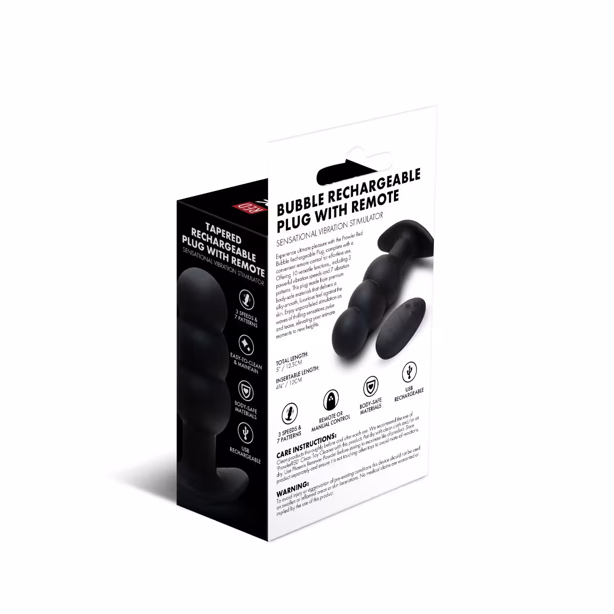 Prowler RED Bubble Rechargeable Butt Plug With Remote image 4