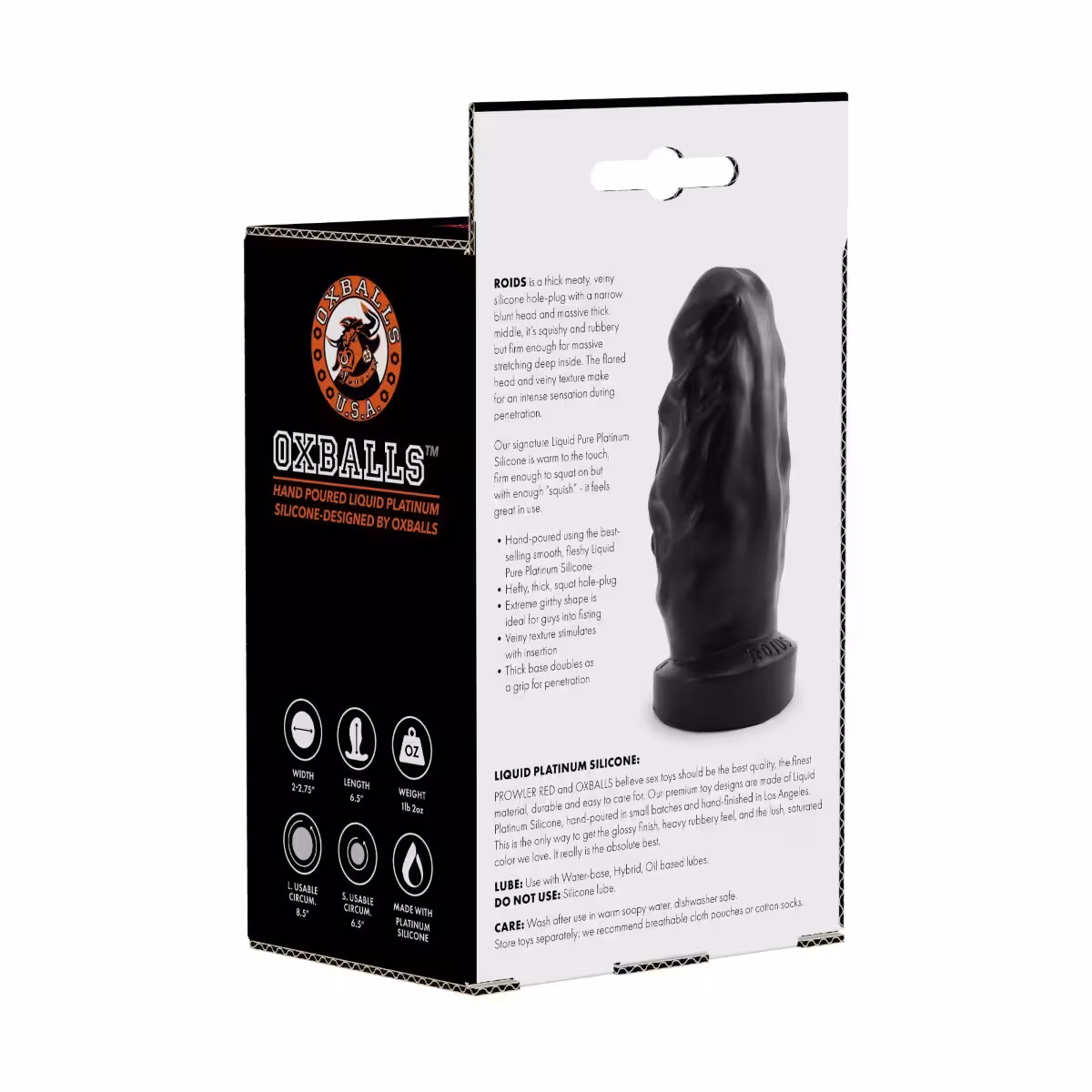 Prowler RED By Oxballs Roids Butt Plug Black image 5