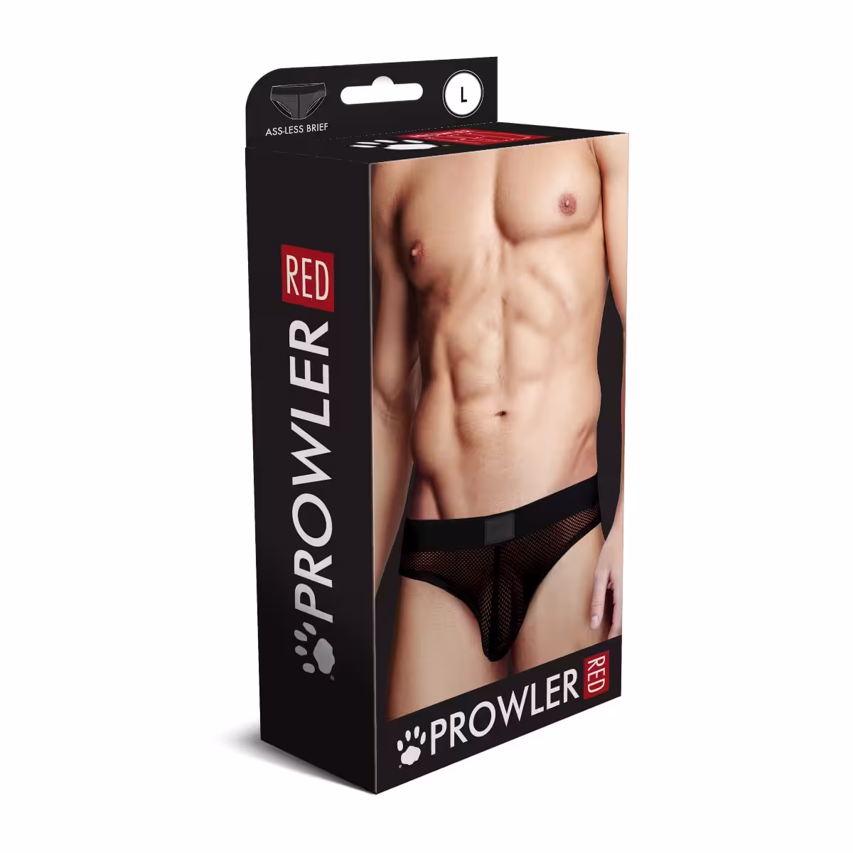 Prowler RED Fishnet Ass-less Brief M image 2