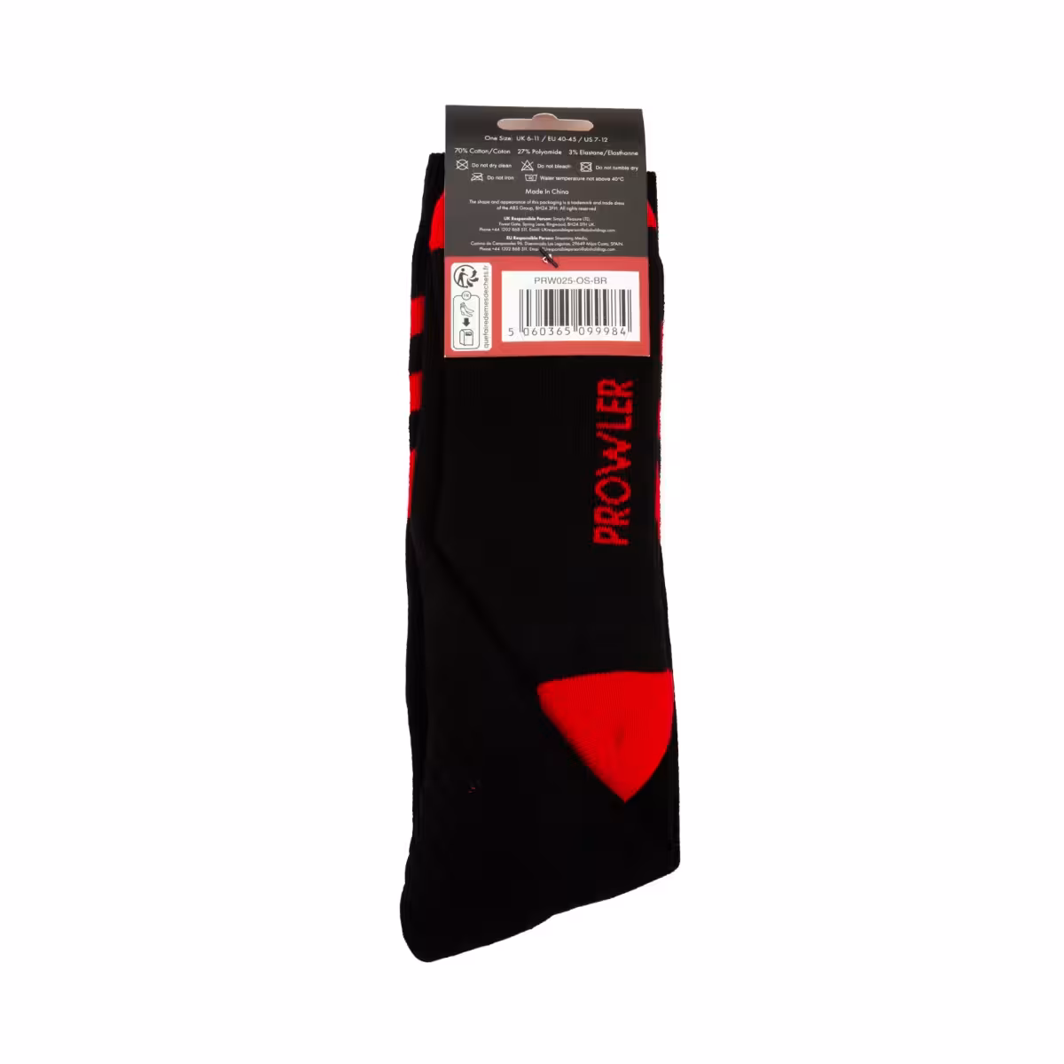 Prowler RED Football Sock Black/Red image 5